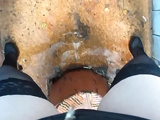 I like to piss in public places, amateur fetish compilation and oft-times of urine.